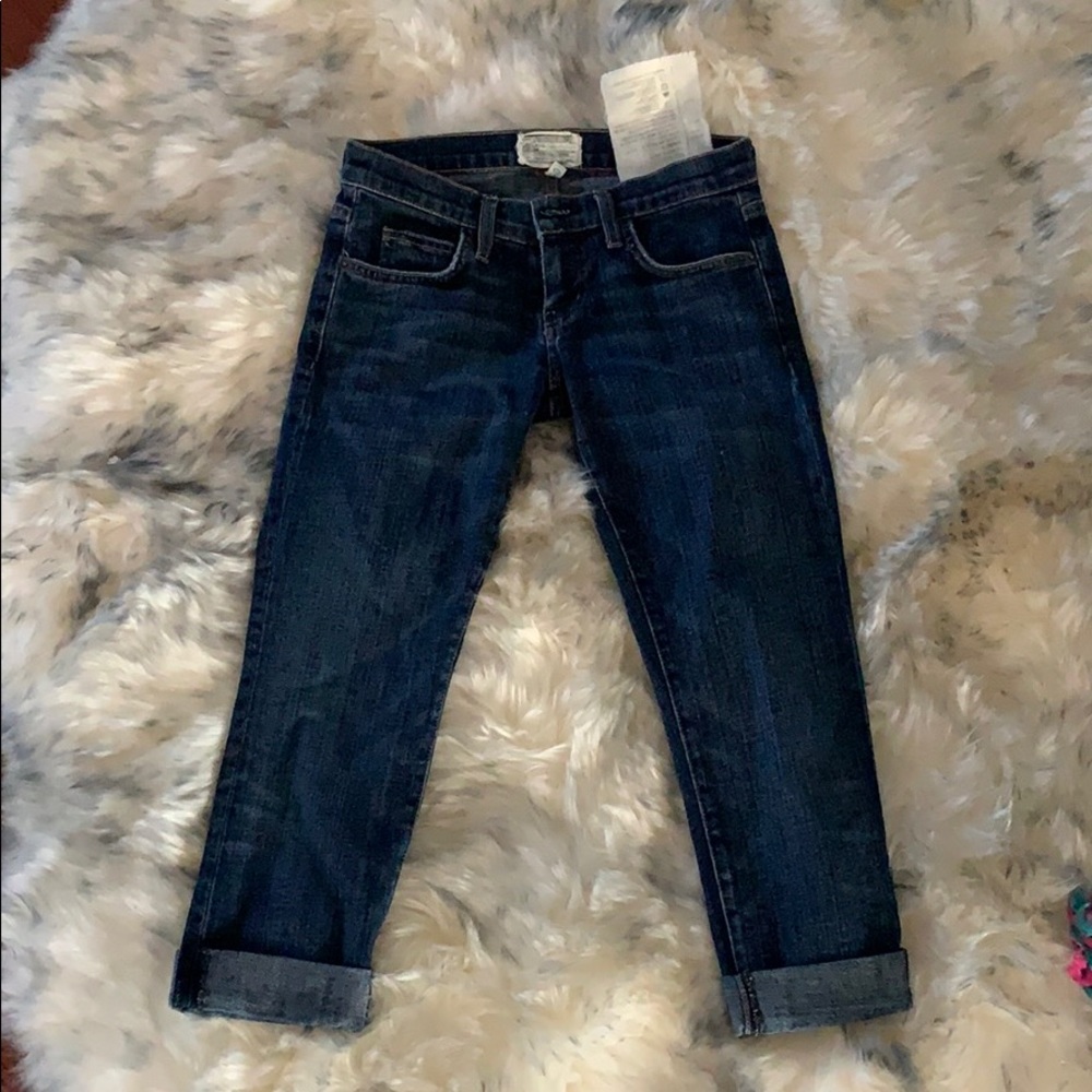 Current/Elliott Capri jeans rolled skinny rambler